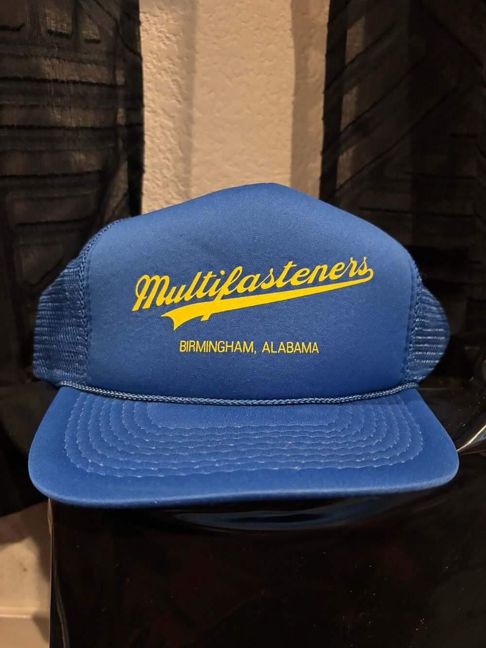 Vintage Multifasteners Birmingham Alabama Mesh Trucker Hat Rope Snapback